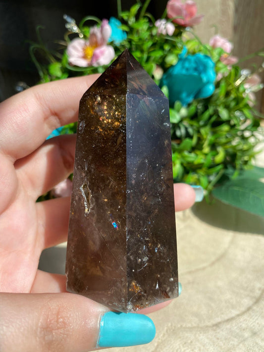 Dark Smoky Quartz Towers