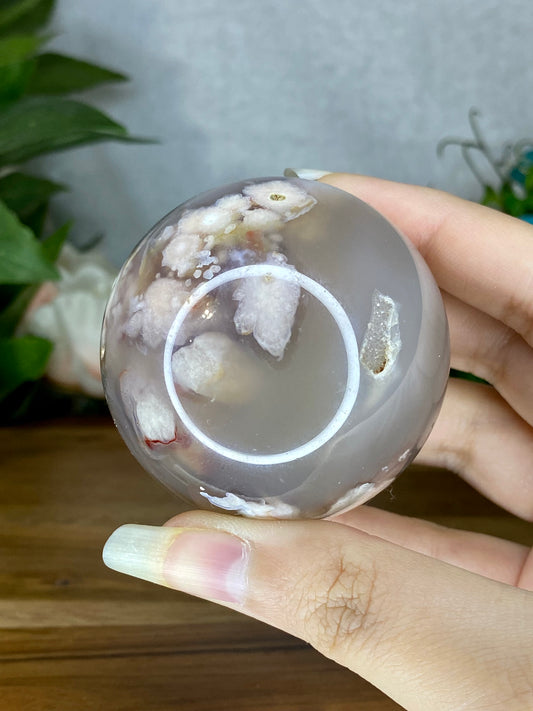 Flower Agate Spheres