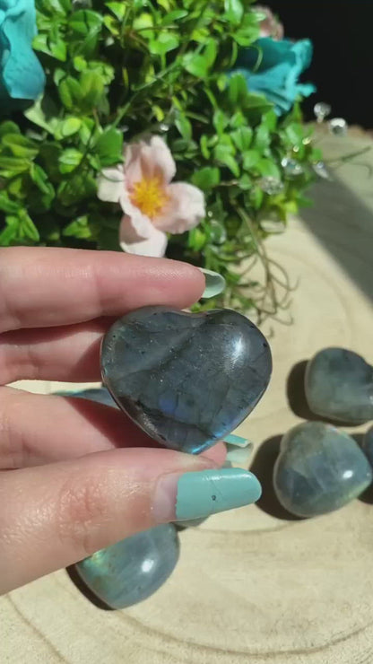 Labradorite Hearts