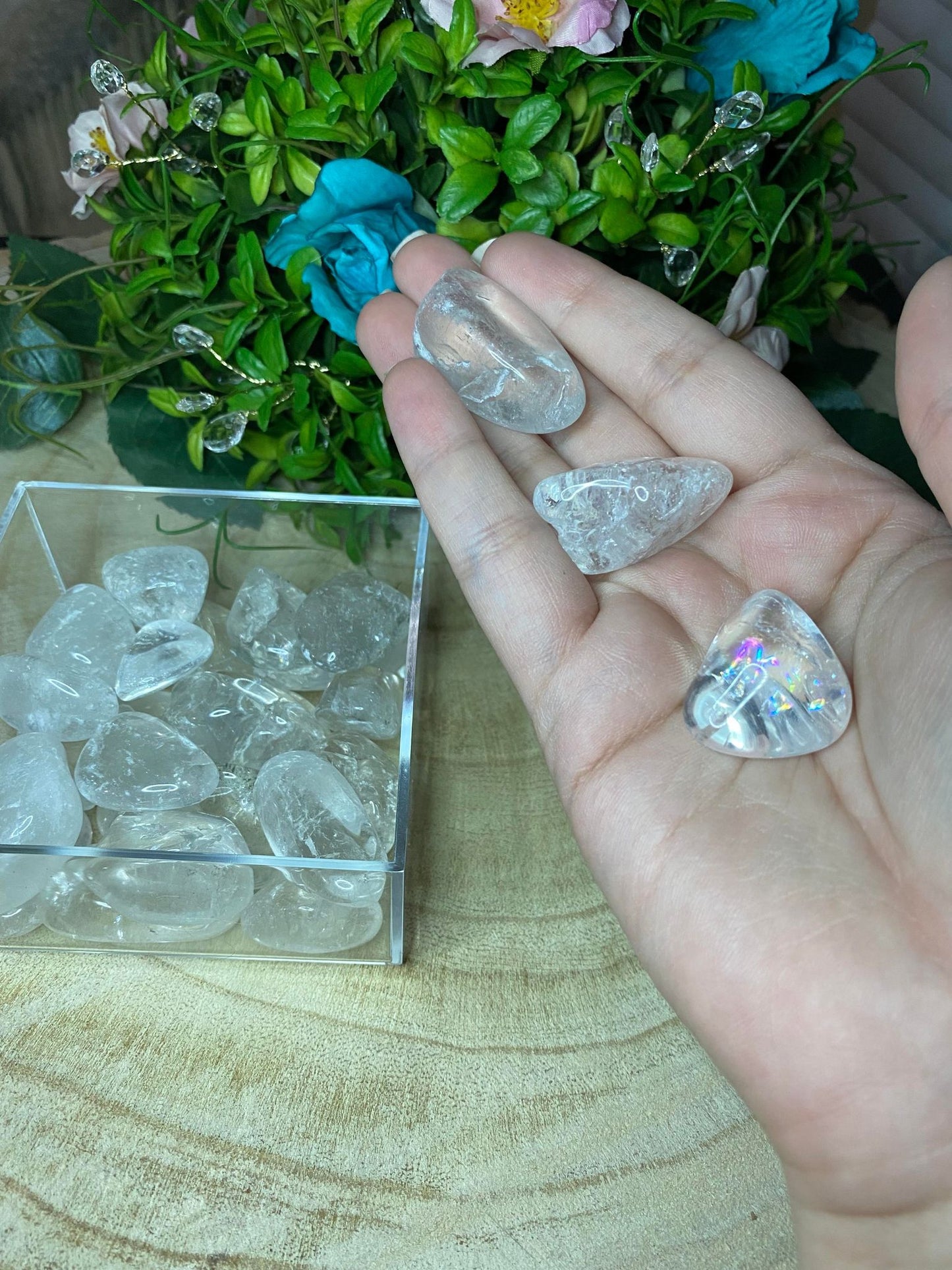 Clear Quartz Tumbles