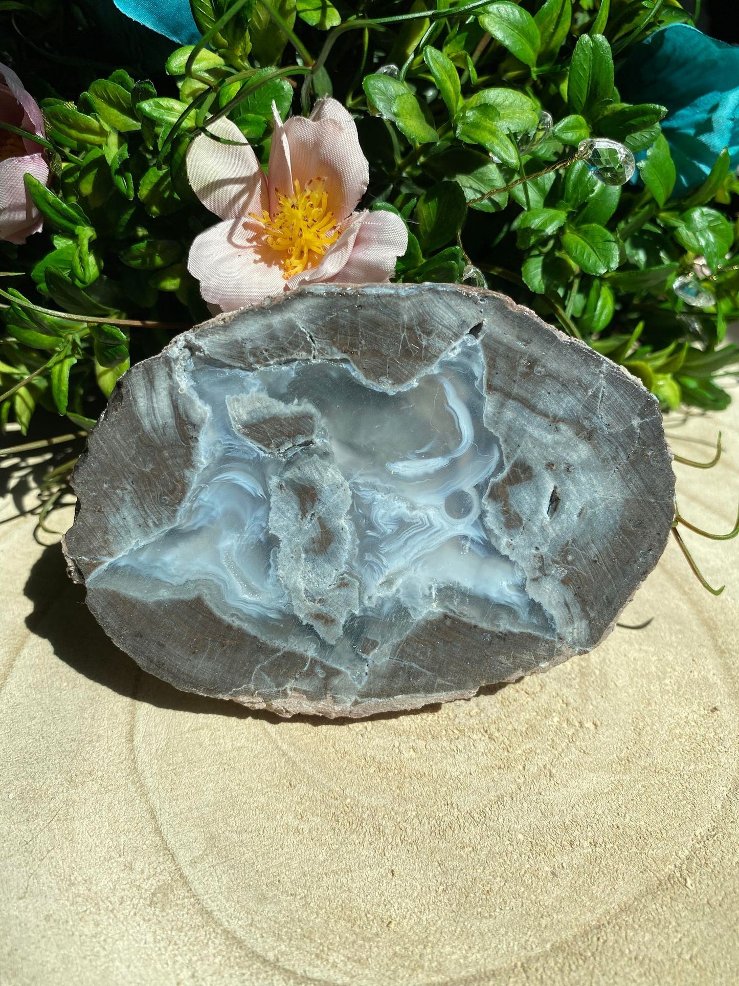 Druzy Mist Geode Half