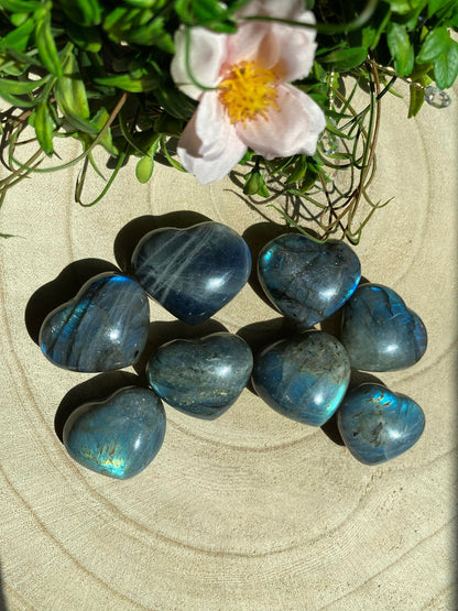 Labradorite Hearts