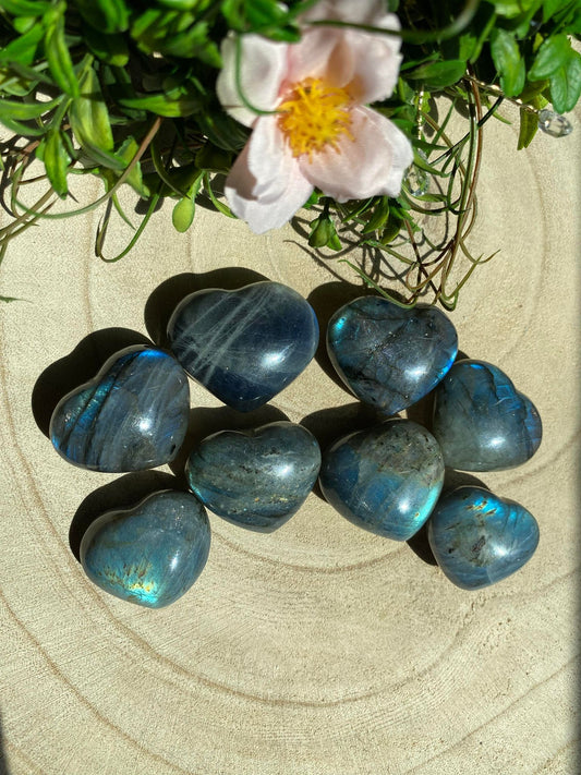 Labradorite Hearts