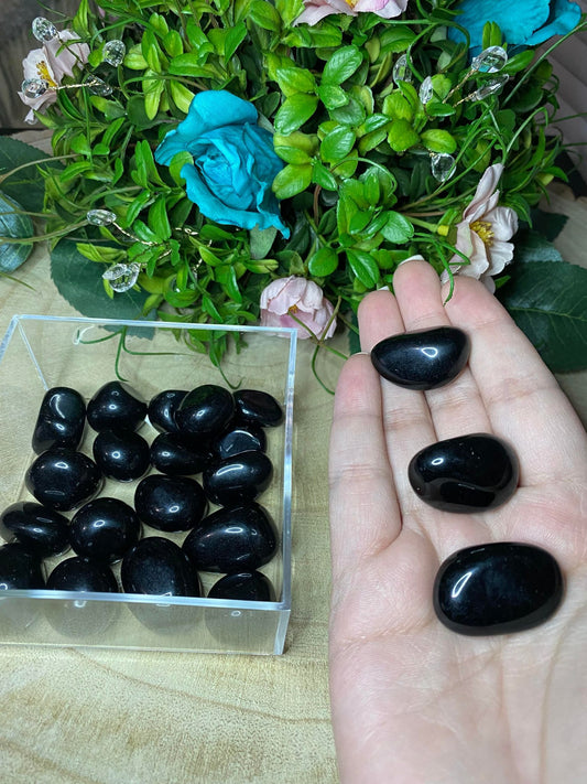 Black Obsidian Tumbles