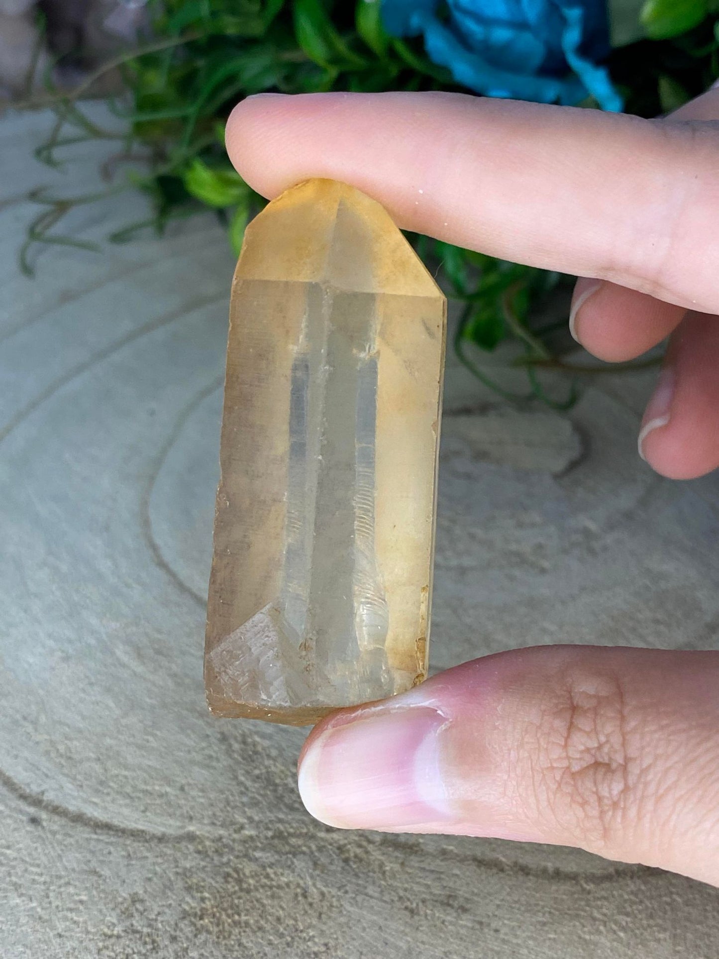 Tangerine Lemurian Quartz Points