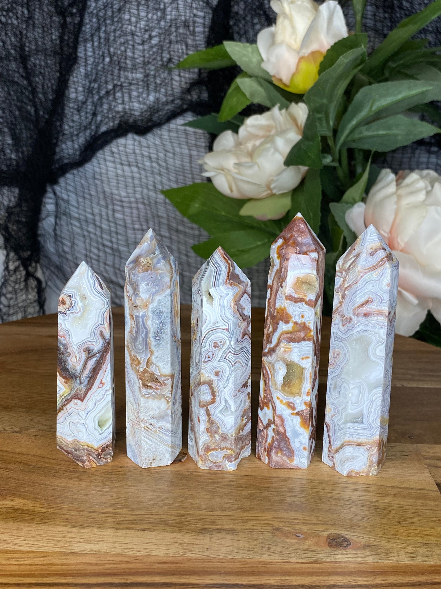 Mexican Crazy Lace Agate Towers