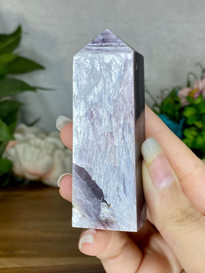 High Quality Purple Mica/Lepidolite Towers