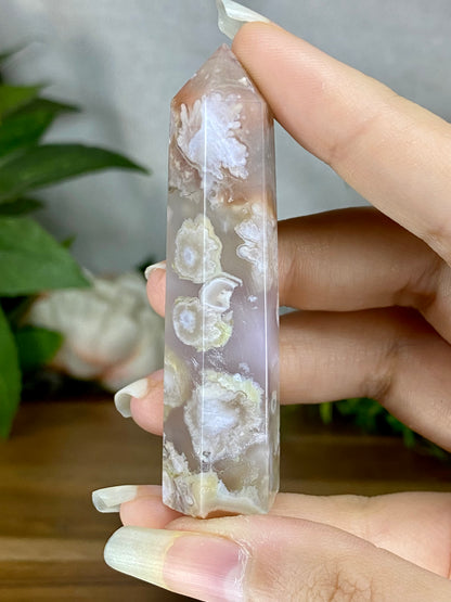 High Quality Flower Agate Towers (A-E)