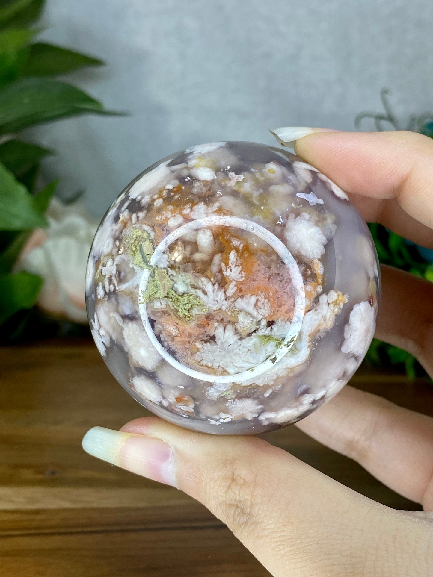 Flower Agate Spheres