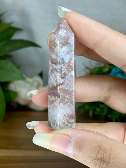 High Quality Flower Agate Towers (A-E)