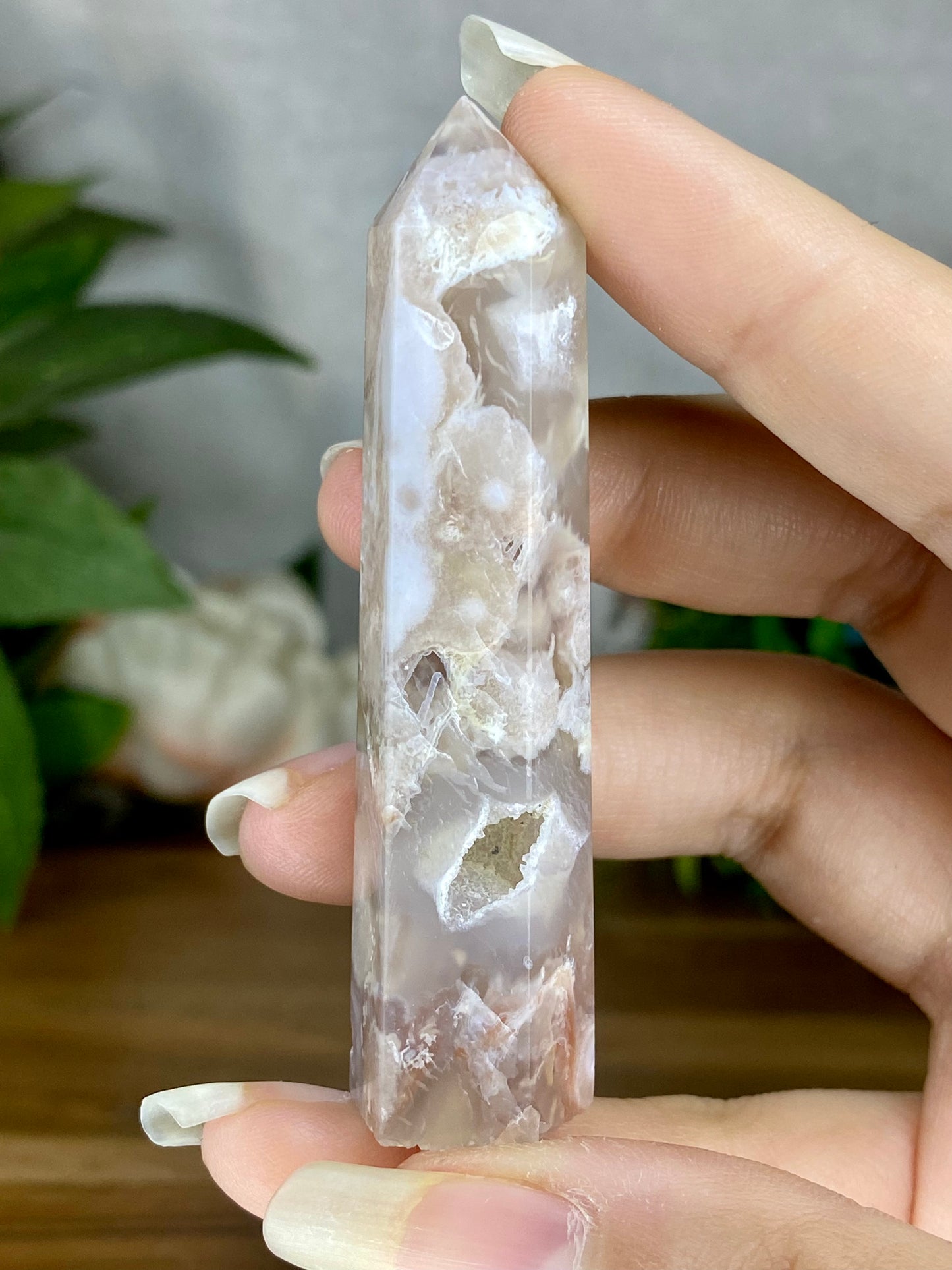 High Quality Flower Agate Towers (A-E)