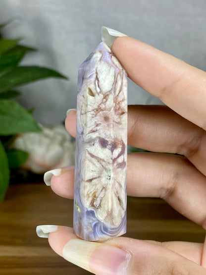 High Quality Flower Agate Towers (A-E)