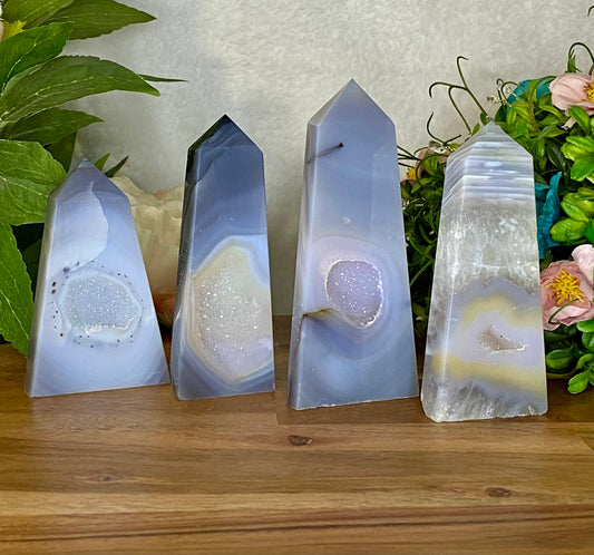 Druzy Agate Towers (E-H)