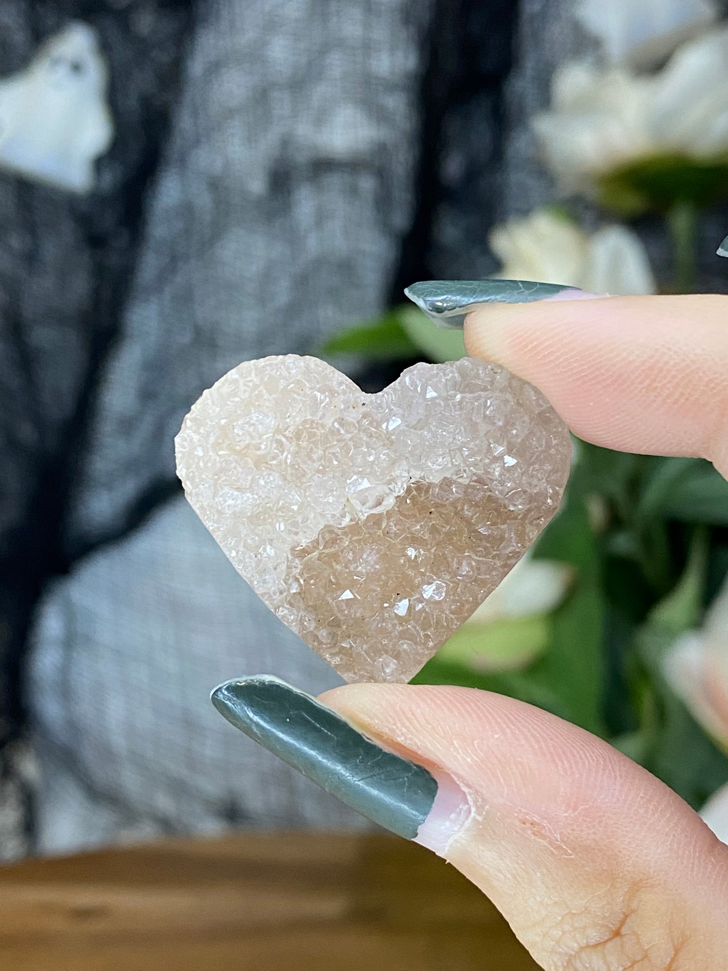 Amethyst Cluster Hearts