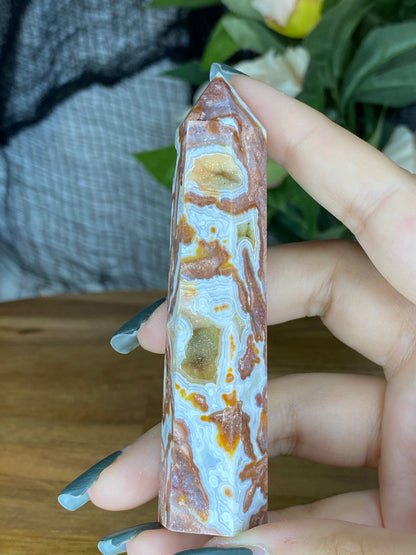 Mexican Crazy Lace Agate Towers